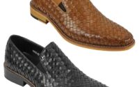 Woven mens dress shoes