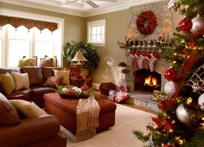 How to decorate my living room for christmas