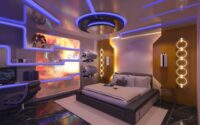 How to decorate a room futuristic