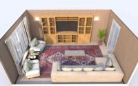 How to decorate rectangle shape living room