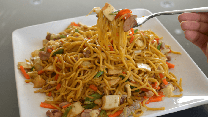 Pancit canton noodles filipino stir fry recipe fried recipes noodle shrimp food philippines kitchenconfidante platter mein chow rice confidante kitchen