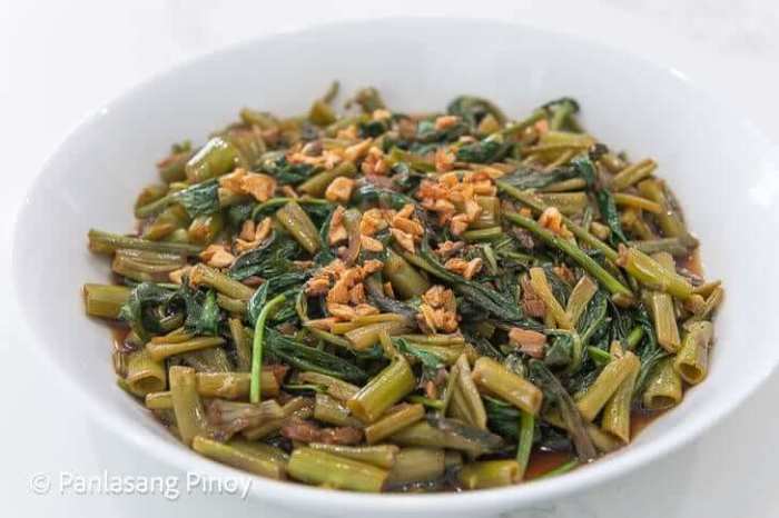 How to cook adobong kangkong filipino style