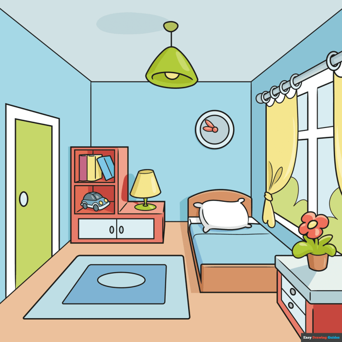 How to draw a room to decorate