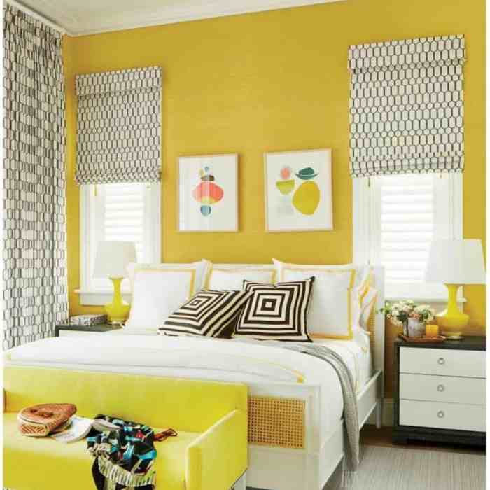 How to decorate yellow room