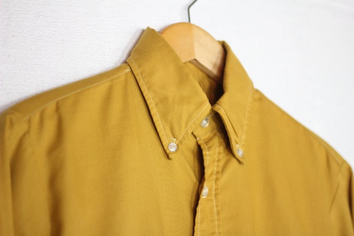 Mustard yellow dress shirt mens