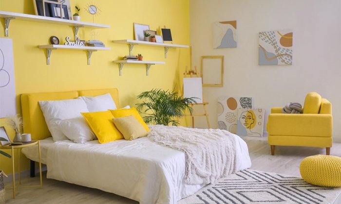 Yellow bedroom ideas white beautiful javascript disqus enable powered please comments